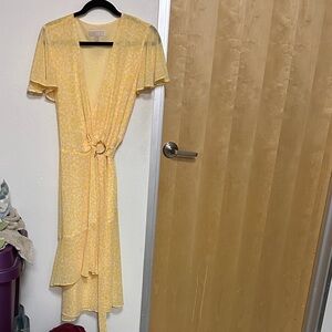Michael Kors Yellow High Low Dress